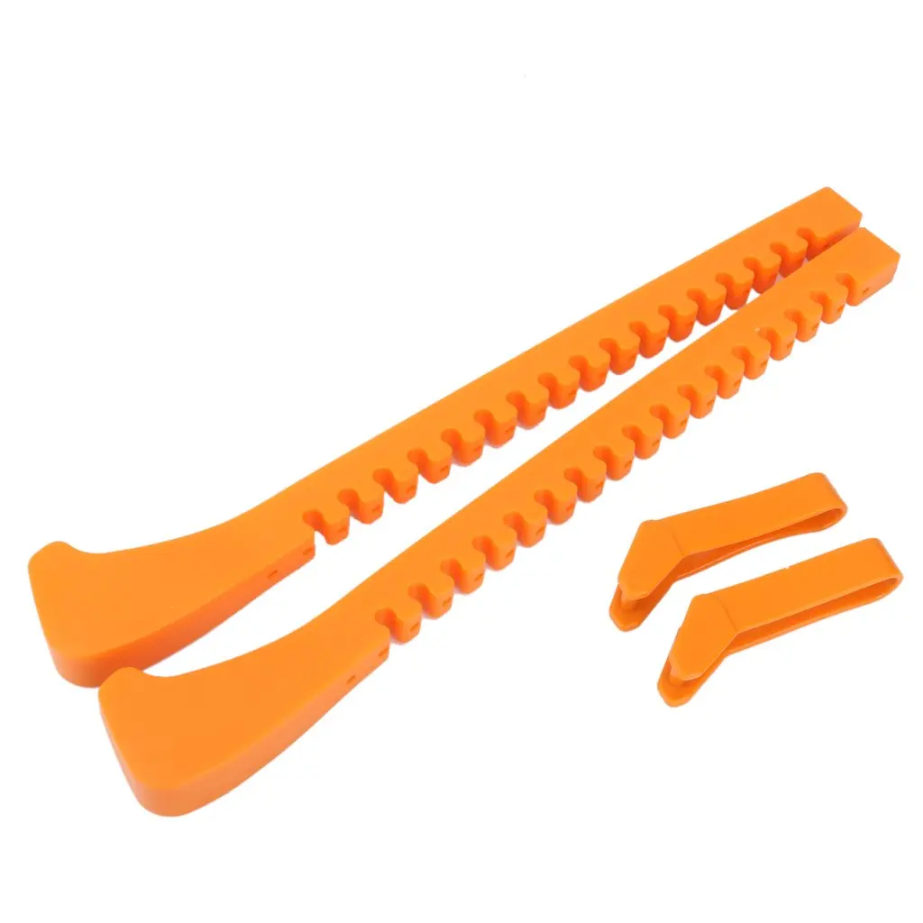 TEXU 1 Pair Plastic Ice Hockey Skate Blade Guards Covers Adjustablein Ice Gripper from Shoes on