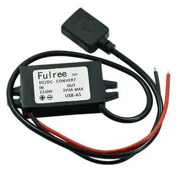 

DC DC Converter Buck Module 12V/24V to 5V 3A USB Output Step Down Voltage Regulator Charge for Cell Phones and Other USB Devices