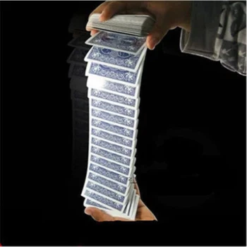 

Free shipping magic Deck of Cards waterfall poker made by domestic cards Trick Prop magic tricks