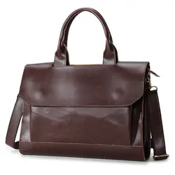 Лидер продаж Модные Простые в горошек известный бренд Бизнес Для мужчин Портфели сумка кожаная сумка для ноутбука Повседневное человек