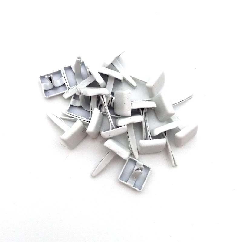 100Pcs 5.5mm White Square Metal Brads Diy Exquisite Photo Album Brads