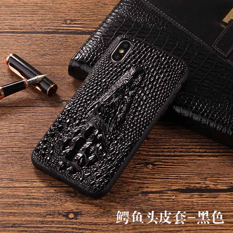 Роскошный кожаный чехол с крокодиловой текстурой для iphone 6, 7, 8 plus, X coque, полное покрытие, 3D Стиль, чехол s, профессиональный противоударный