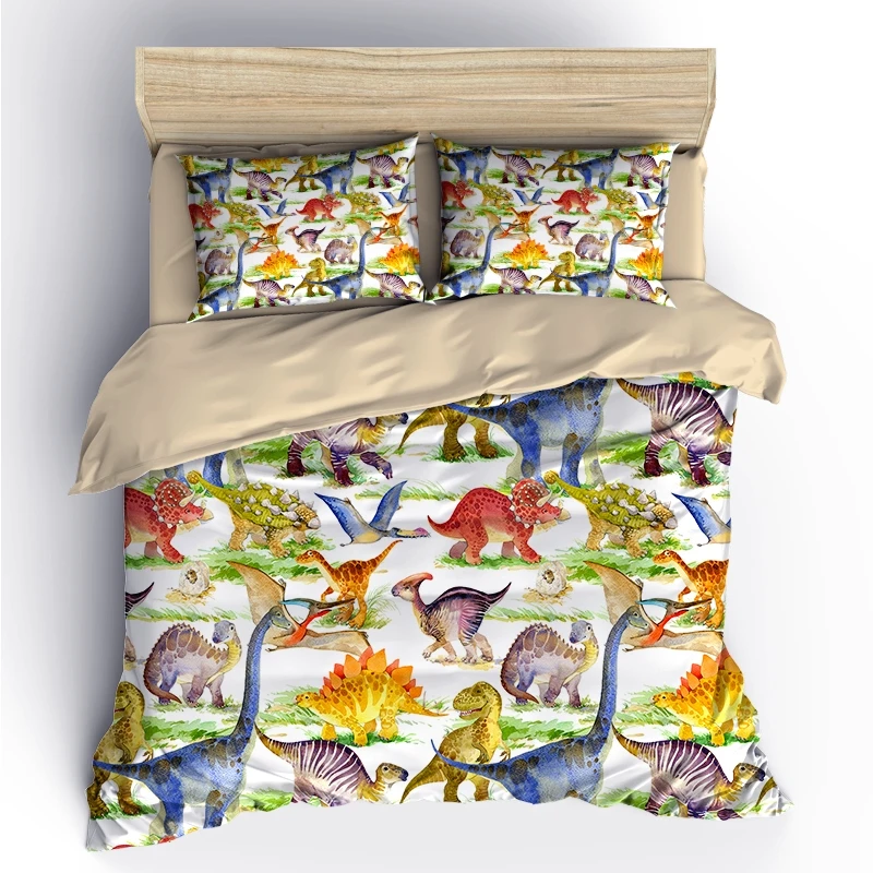 dinosaur queen bedding