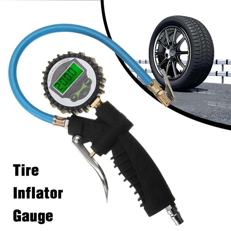 

220psi Car Tire Air Pressure Gauge With the functions of deflation inflation tire-pressure LCD Digital Air Pressure Gauge
