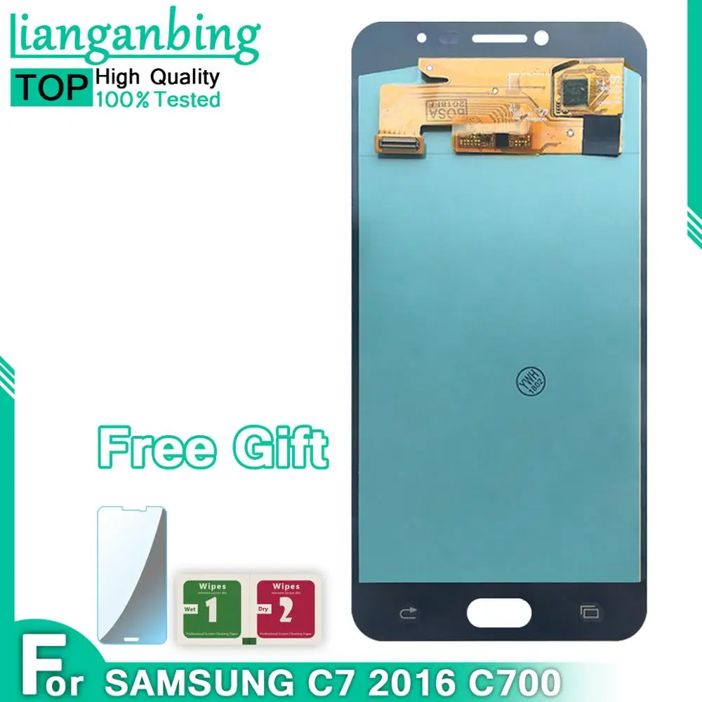 

100% Tested Working LCD For C7 C7000 LCD Display Super Amoled LCD Touch Screen Assembly For Samsung Galaxy c7 C7000 lcd
