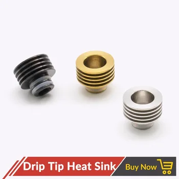 

Volcanee 100pcs/lot 510 Heat Sink Adaptor Connector Metal Heat Insulation for 510 Drip Tip Mouthpiece E Cigarette Accessories