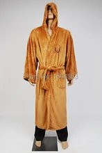 Star Wars Jedi Knight Robe Deluxe Bademantel Cosplay Kostüm Braun Robe Kostenloser Versand
