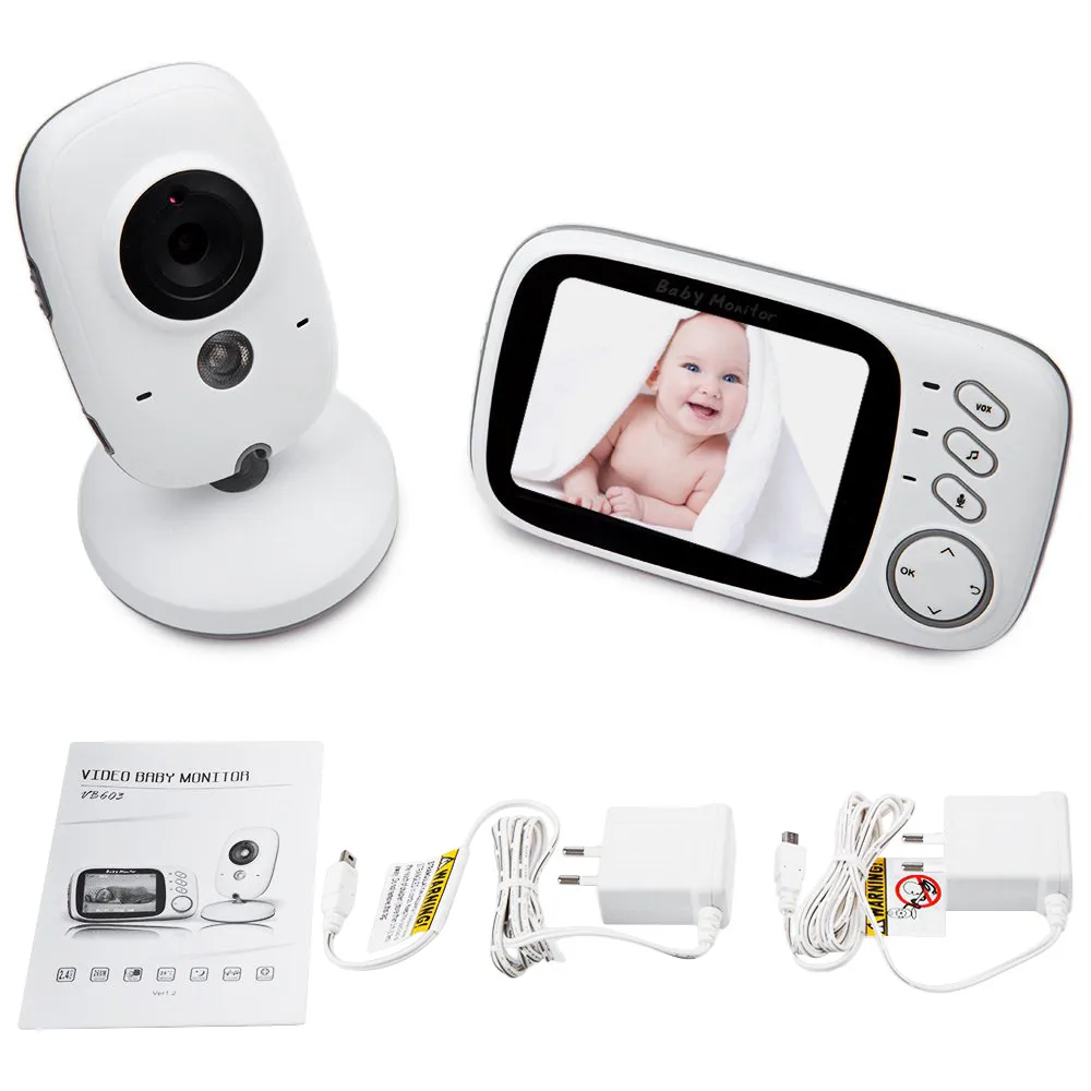 babykam cry baby cam detector fetal baby radio 3 2 inch LCD IR Night Vision Baby