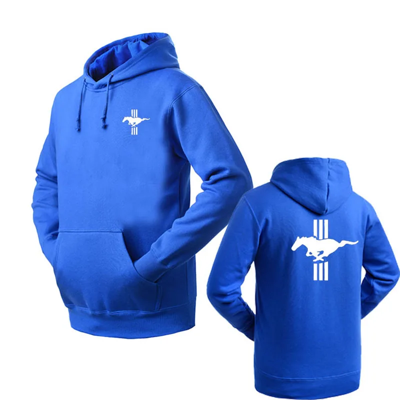 

Fashion pullover Hoodie Men Mustang logo pullover Hoody cotton Tops Style Brand New Male Hoodie Hoody