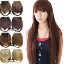 1pcs Synthetic Hair False Straight Bangs False Hair Styling Tools Fake Short Fringe Bang Front Clip In Free Shipping