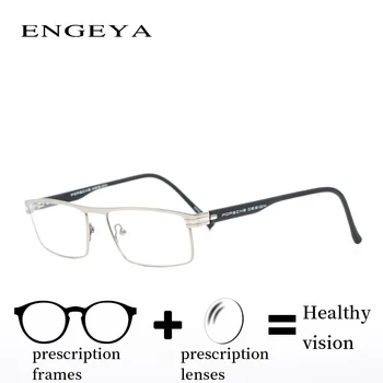 

Metal Men's Prescription Spectacles Vintage Brand Designer Clear Optical Computer Hyperopia Myopia Eyeglasses #P092S