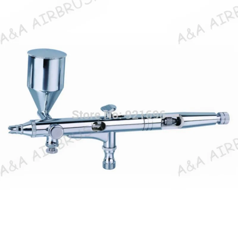 

181A AIRBRUSH PRO KIT DOUBLE ACTION.-13cc Cup MODEL NAIL CRAFT ART MAKUP TATTOO 0.2mm Gravity Feed Micro back stop screw