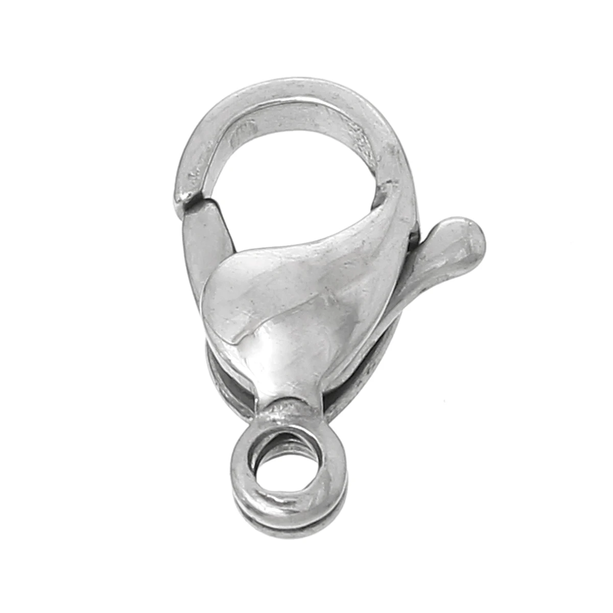 

Stainless Steel Lobster Clasp Silver Tone 11mm( 3/8") x 7mm( 2/8"), 2 PCs new