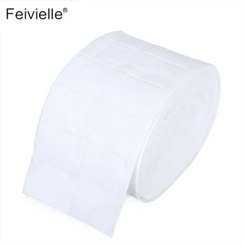 

Feivielle New 500 Lint Free Wipes Nail Polish Acrylic Gel Remover Towel Paper Cotton Pads Roll Salon Nail Art Cleaner Tools