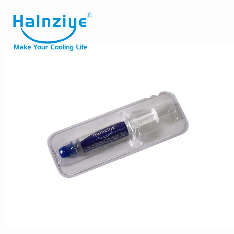 

Halnziye HY530 silicone thermal paste/thermal compound/thermal grease gray with 1g for CPU&VGA