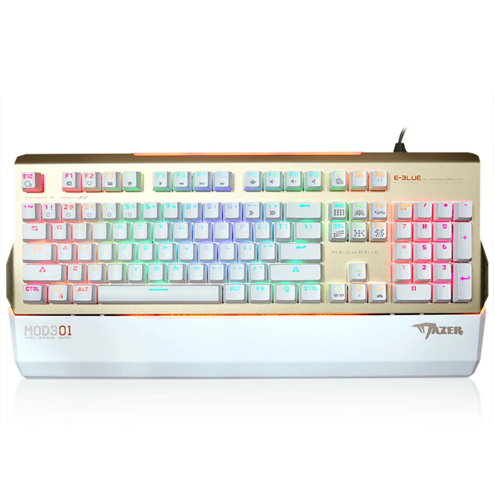 

104 Keys RGB Switch Gaming Wired Mechanical Keyboard LED Backlit Anti-Ghosting