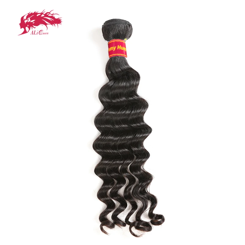 

Ali Queen Hair Products Brazilian Hair Natural Wave Bundles 100% Human Remy Hair Weave Natural Color 10"- 26" Free Shipping