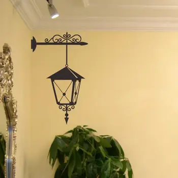 

European classical street restaurant bar cafe wall stickers wall stickers wall lamp lantern nostalgia