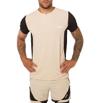 

Men's Fitness Sweat Breathable Short Sleeve Shorts Sports Set Loose Casual Jogging Set Fitness Fast Drying Elastic Short 6.20