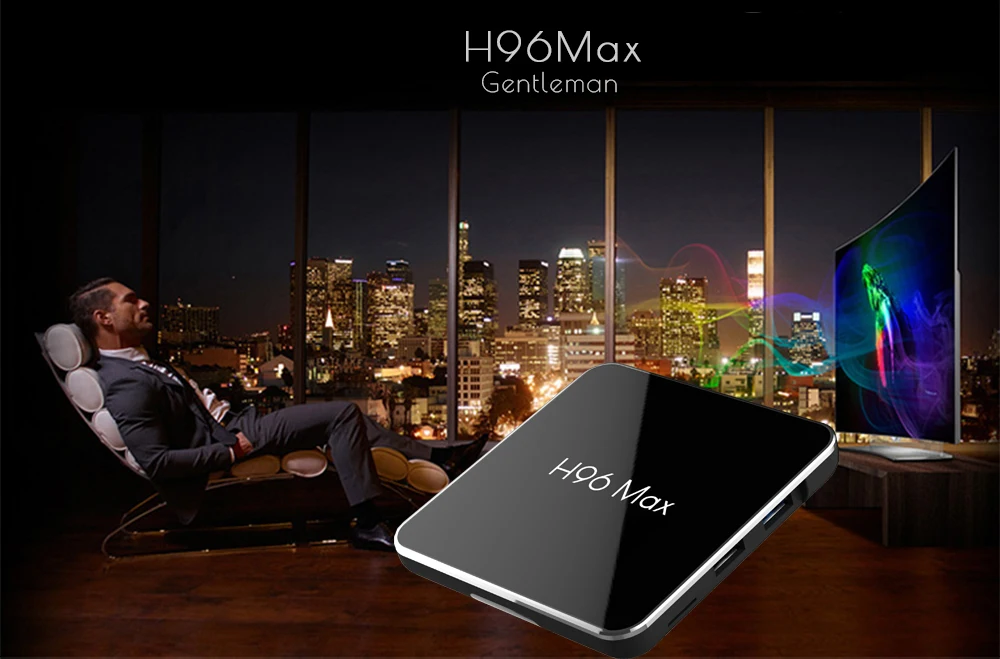 ТВ коробка H96 MAX X2 Android 8,1 4 Гб Оперативная память 64 Гб Встроенная память Поддержка BT 4,1 2,4/5,8 Gwifi 4 K H.265 HD2.0 IP ТВ Google Play Декодер каналов кабельного телевидения pk H96max
