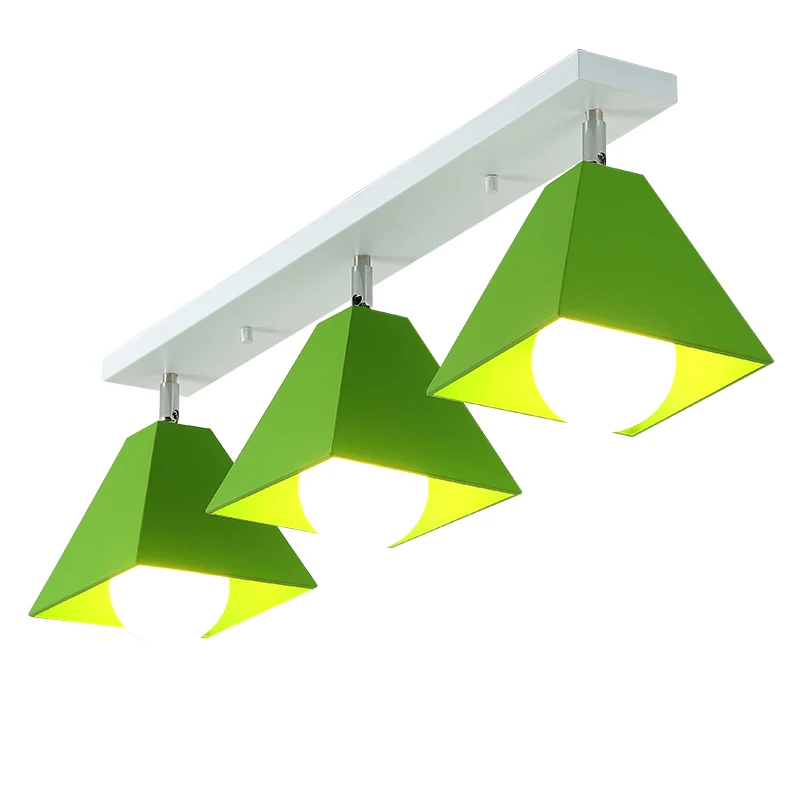 

Nordic modern simple iron art color absorption light creative corridor of the ceiling of the bedroom balcony lamp