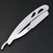 Горячая 1 комплект прямая Опасная бритва стальные бритвы складной держатель для бритья с 10 лезвиями