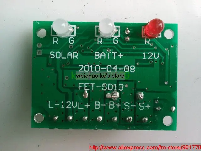 12v 3amp solar charge controller regulator solar panel input 15v-25v output 12v