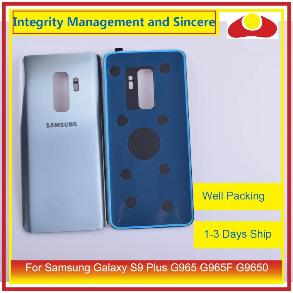 Оригинальный корпус для Samsung Galaxy S9 Plus G965 G965F G9650 с аккумулятором задняя стеклянная