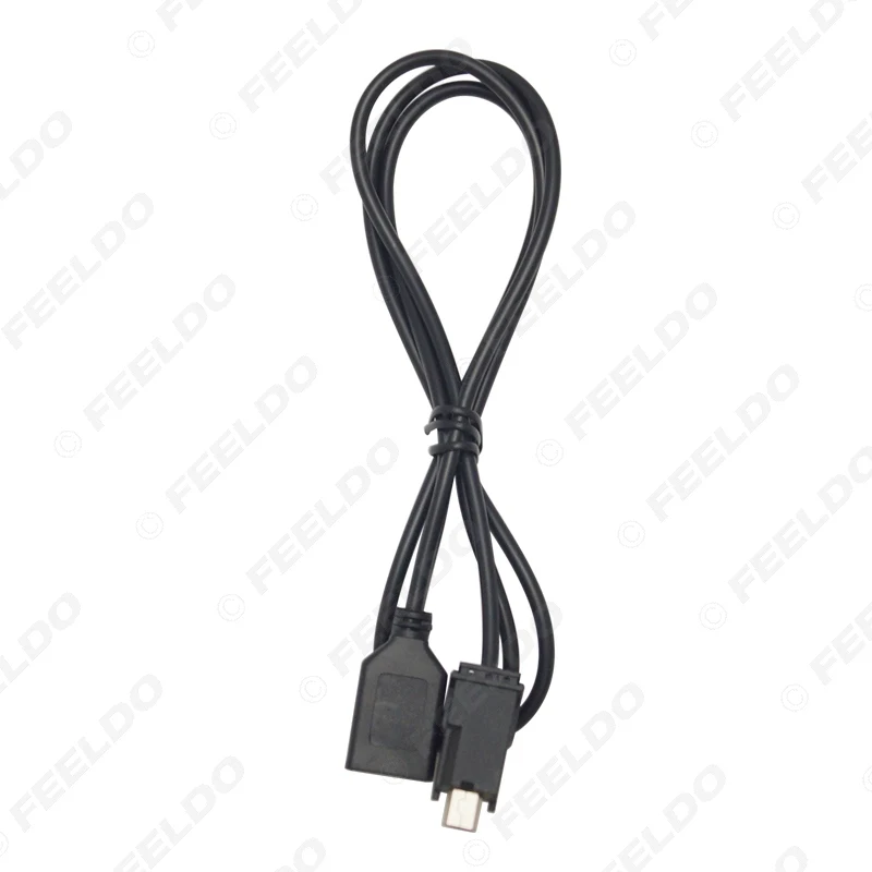 LEEWA 5 шт. автомобильное аудио радио с USB на Мини порт переключатель кабель адаптер