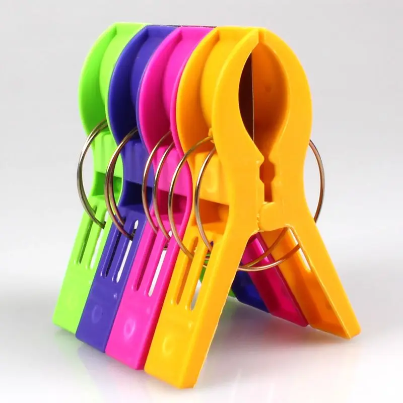 Large plastic laundry folder windproof clothing clip clothespin drying