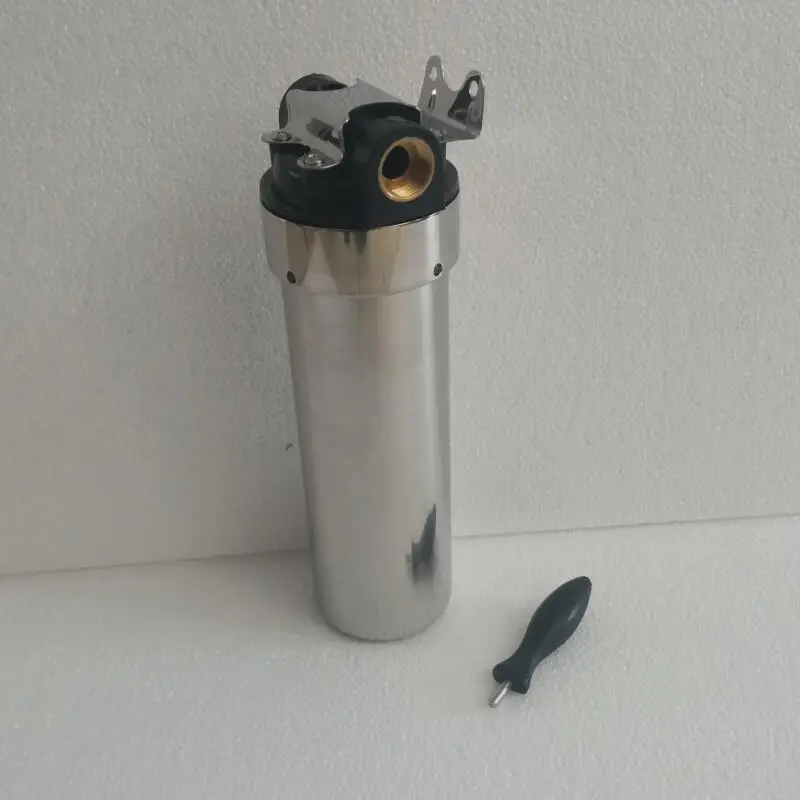 

10 inches Water Filter Parts Stainless Steel housing 1/2" Port with wrench
