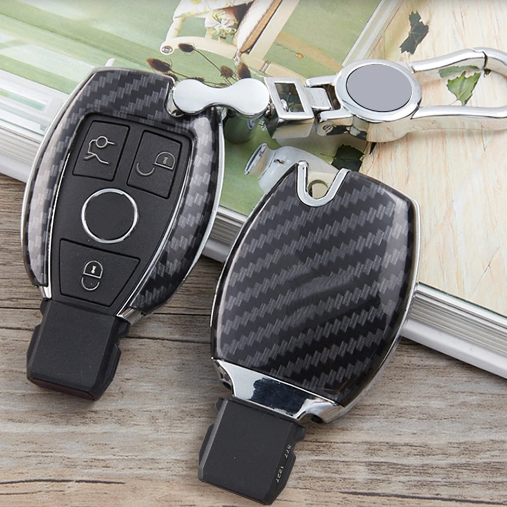 Buy Fashion Print Carbon Fiber Car key cover Key fobs