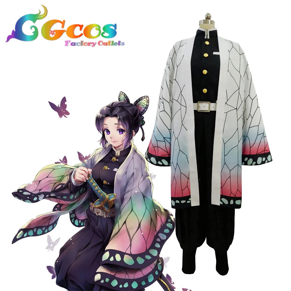 Demon Slayer Kimetsu No Yaiba Kochou Shinobu Kimono Cosplay Costume Full Outfit