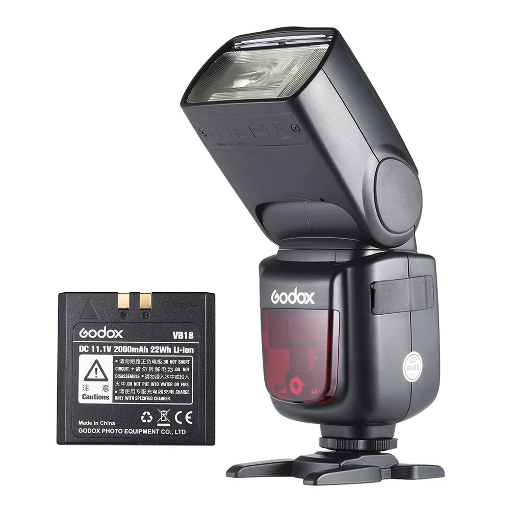 Godox V860II-N i-ttl 1/8000S HSS Master Slave GN60 светодиодная вспышка света 2,4G Беспроводной Li-Ion Батарея вспышка для Nikon DSLR Камера