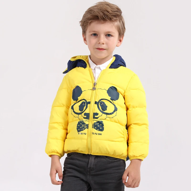 

boys winter coat 2016 fashion hooded thickening down & parkas 80% White duck down girls outerwear 3 4 5 6 years children