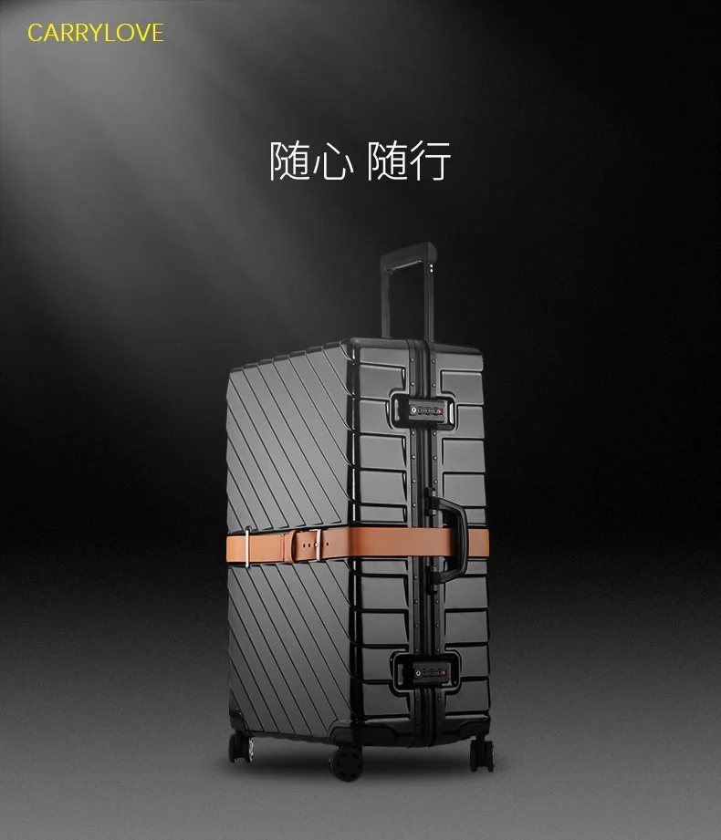 

CARRYLOVE Super fashion High quality, luxury 20/24/29 inch size PC Aluminum frame Rolling Luggage