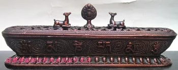 

crafts copper Bronze art Tibetan lying buddha with instruments repair tibetan pure lying