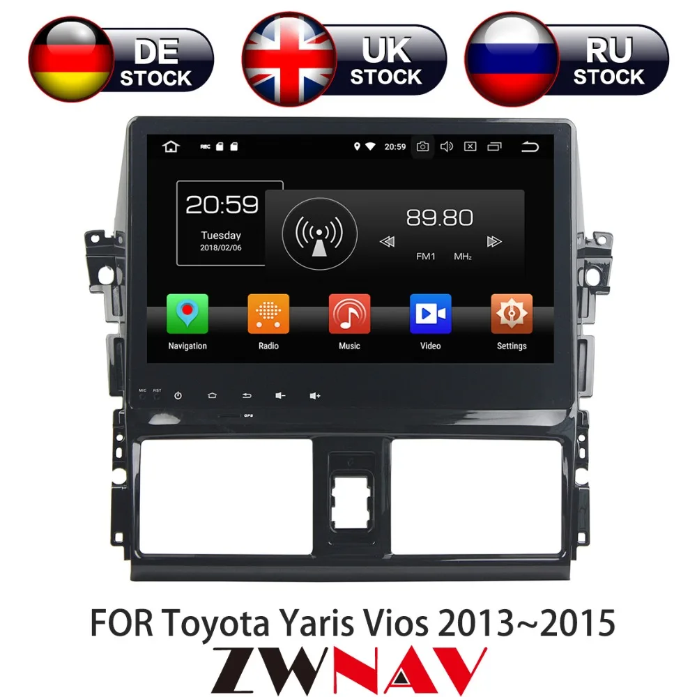 

Android 8 4+32G Car DVD Player GPS navigation For Toyota YARIS 2013-2015 head unit multimedia player tape recorder