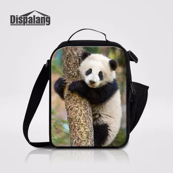 

Dispalang Cute Panda 3D Printing Insulated Bunch Bag For Kids Food Lunch Picnic Cooler Bag Lunchbox For Adults Tote Bento Pouch