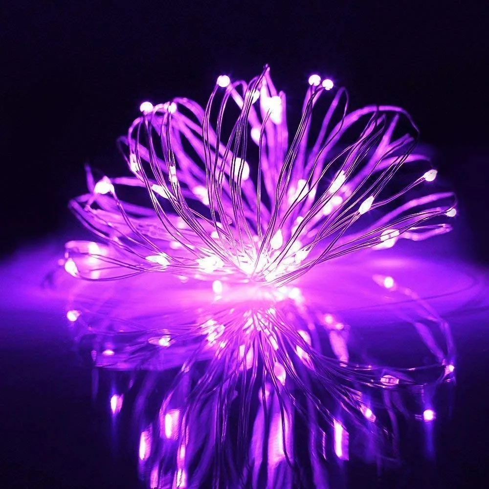 DCOO 100/200LED  Battery Operated Starry Fairy Lights Waterproof Christmas Decor Lights with Remote Control for Xmas Tree