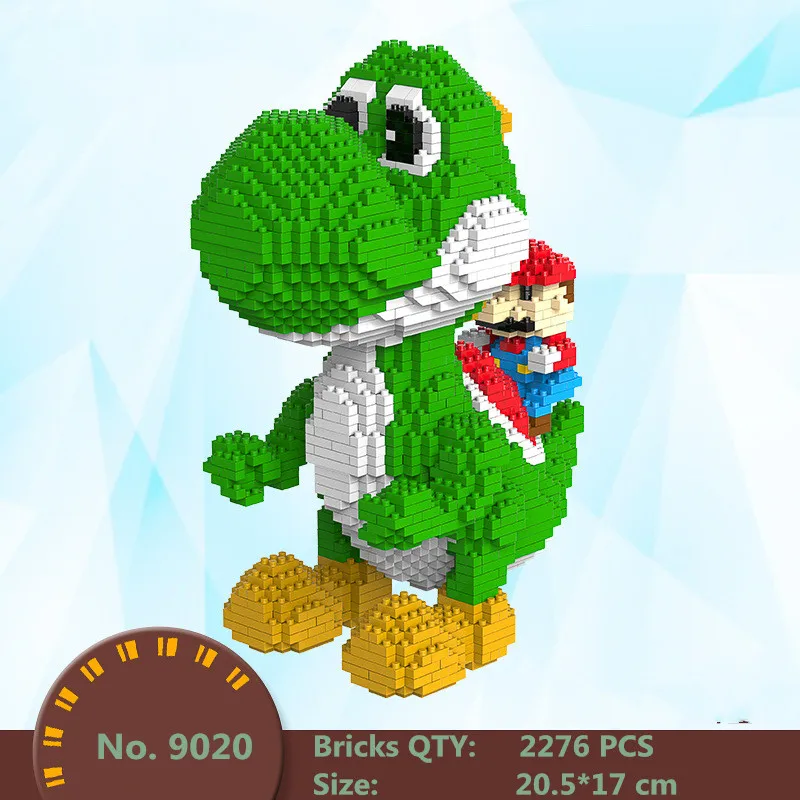 20cm Super Mario Action Figure Bricks Blocks Assemblage DIY 3D Block Educational Toys for Children Mario Bros Building Blocks 20cm Super Mario Action Figure Bricks Blocks Assemblage DIY 3D Block Educational Toys for Children Mario Bros Building Blocks