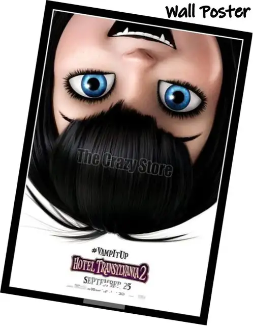 Hotel Transylvania 2 Classic Movie White Kraft Paper Painting Art
