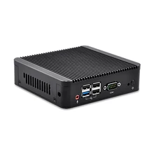 DHL Бесплатная доставка последнее 2 Gigabit LAN J1900 Двойной дисплей Мини-Компьютер QOTOM-Q190S