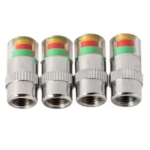 4pcs/Lot 3.2 Psi 2.2bar Auto Car Tyre Tire Air Pressure Monitor Indicator Valve Stem Cap Sensor Alert Diagnostic Gauge Tool