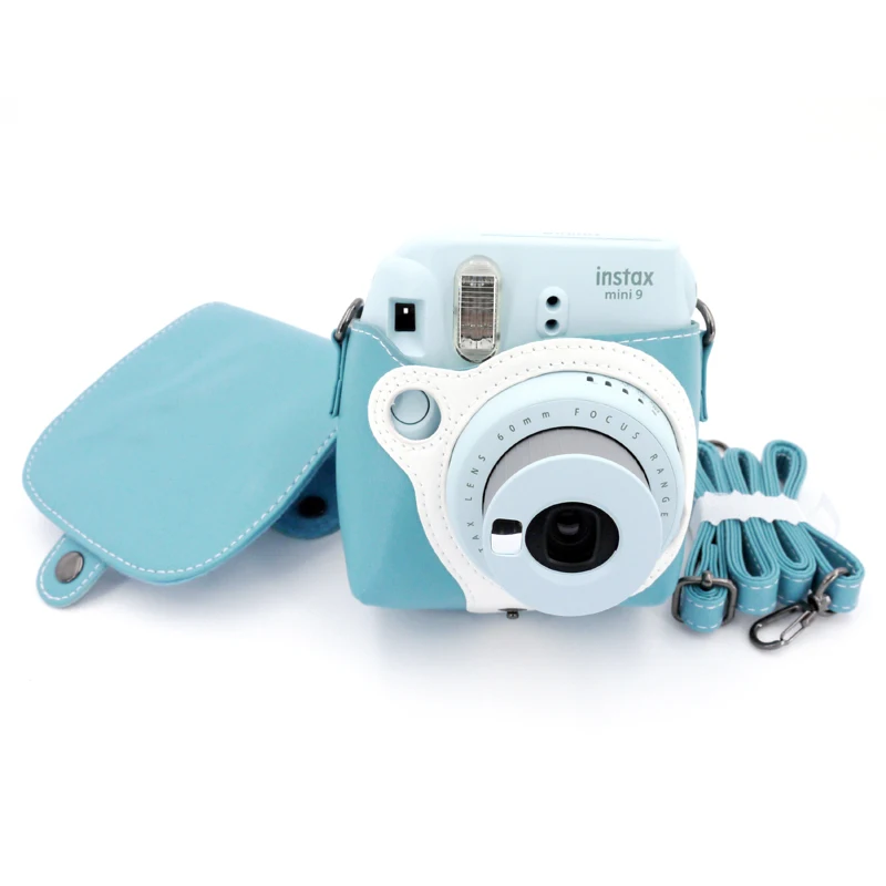 Fujifilm Instax Mini 9 фото мгновенная камера ледяной синий + ПУ кожаный защитный чехол