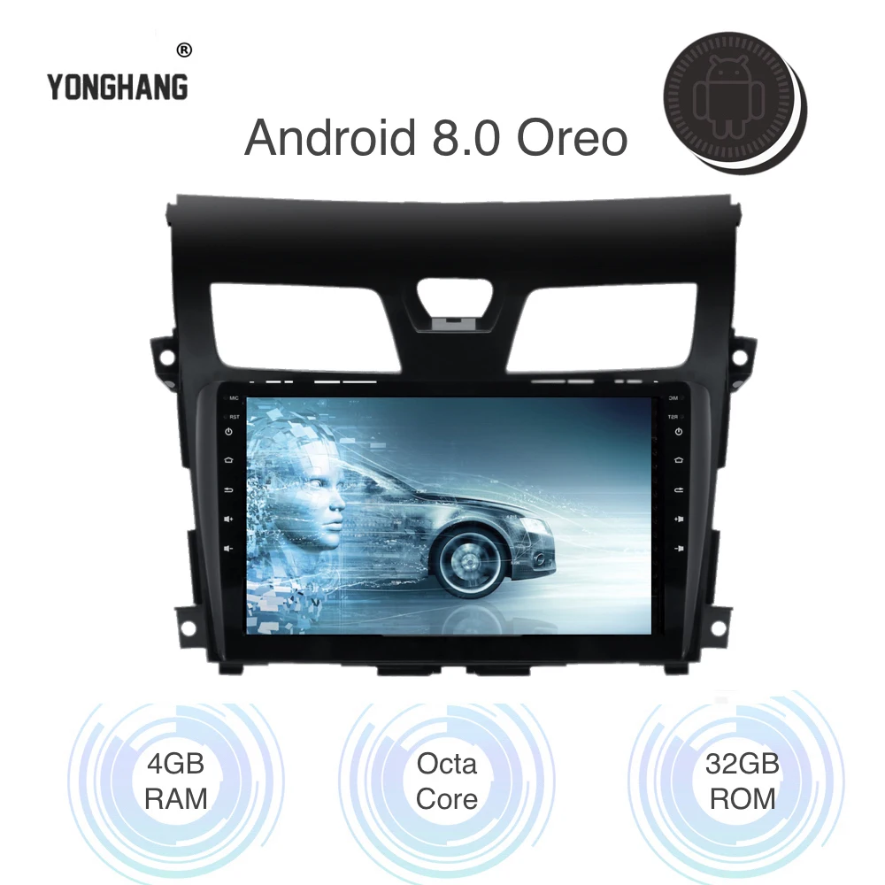 

Android 8.0/ 7.1 Car Multimedia Player for Nissan Teana Altima GPS Navigation 2014 2015 2016 with 10.2" Touch Screen RDS 4G lte