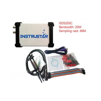 

INSTRUSTAR ISDS210C 4 in 1 Digital Oscilloscope Dual-Channel 20MHz 48M PC Based Oscilloscope+Spectrum Analyzer+Data Recorder+Log
