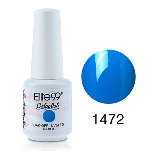 Elite99 8 мл замачиваемый Гель-лак УФ-гель для ногтей лак стойкий великолепный цвет дизайн ногтей маникюр Гель-лаки - Цвет: 1472