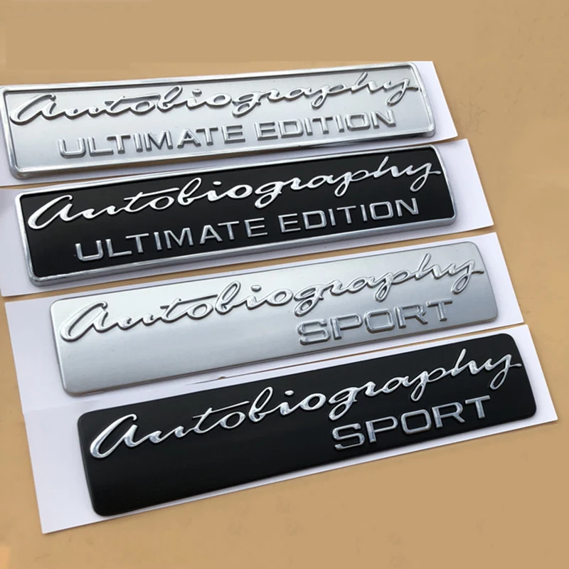 

Handwriting SV Autobiography Ultimate Edition SPORT Emblem Bar Badge for Range Rover Executive Limited Car Trunk Logo Sticker