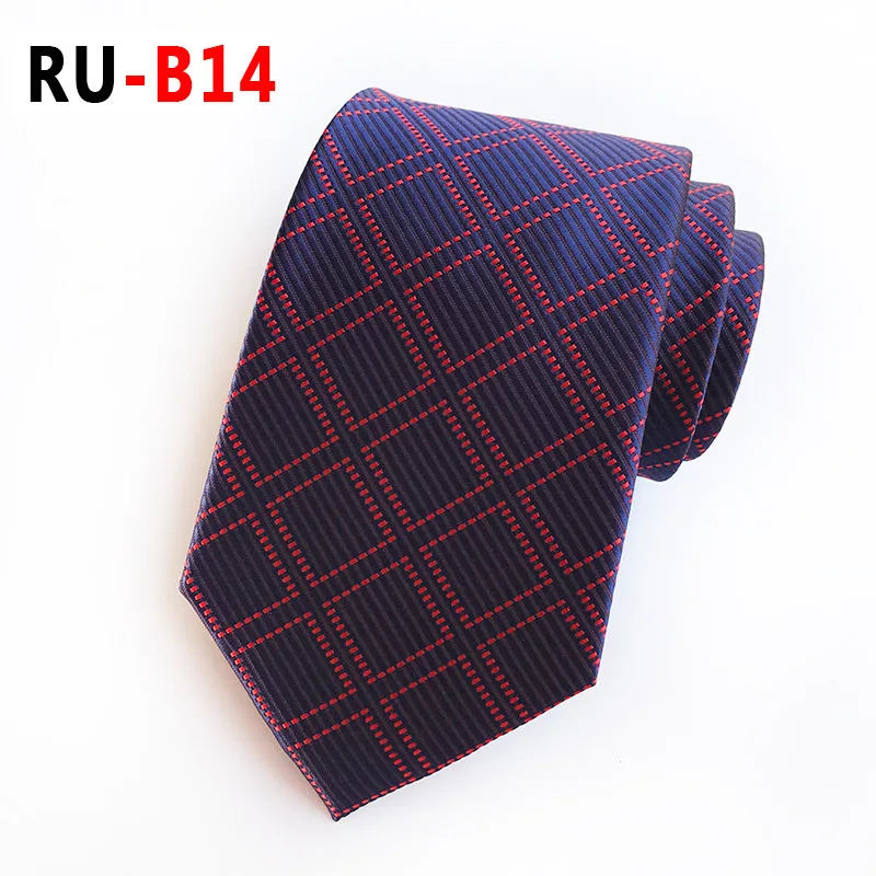 RU-B14 67 цветов, шелковый галстук для мужчин, жаккардовый, 8 см, Модный Цветочный галстук, деловой галстук для свадебной вечеринки, галстук, подарок для Него - Цвет: RU-B14